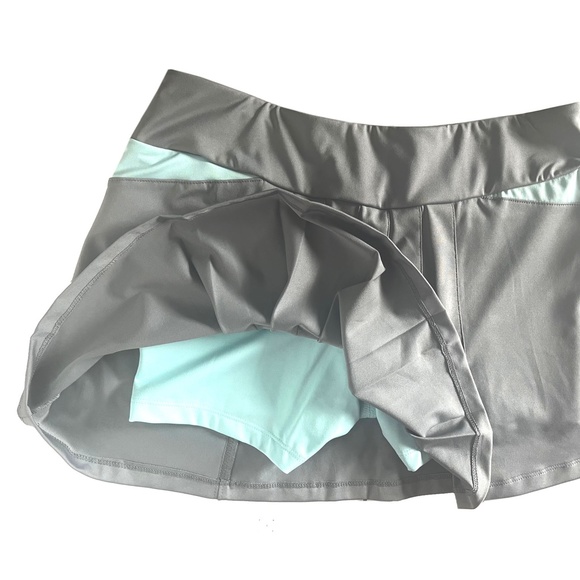 NWT Fila Net Set Grey and Aqua. Tennis Skort Size Medium - Picture 3 of 4